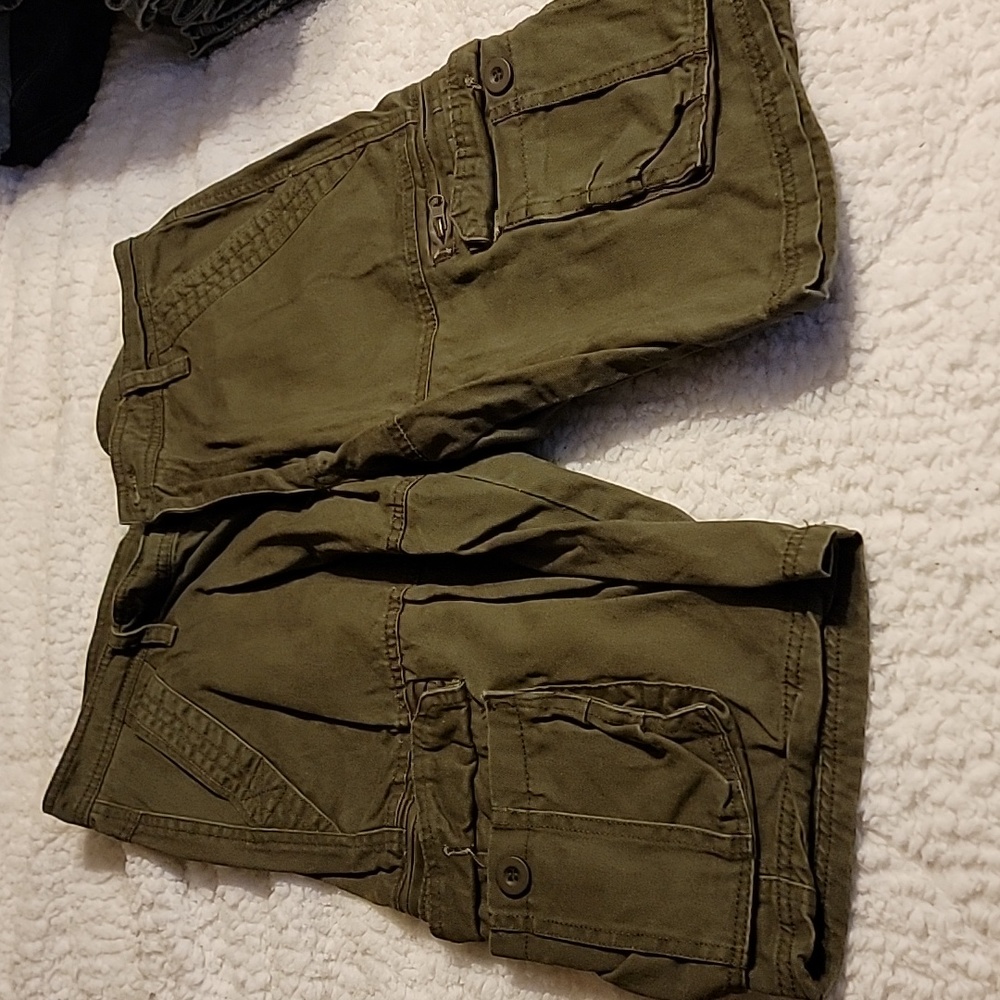 Olive green shorts